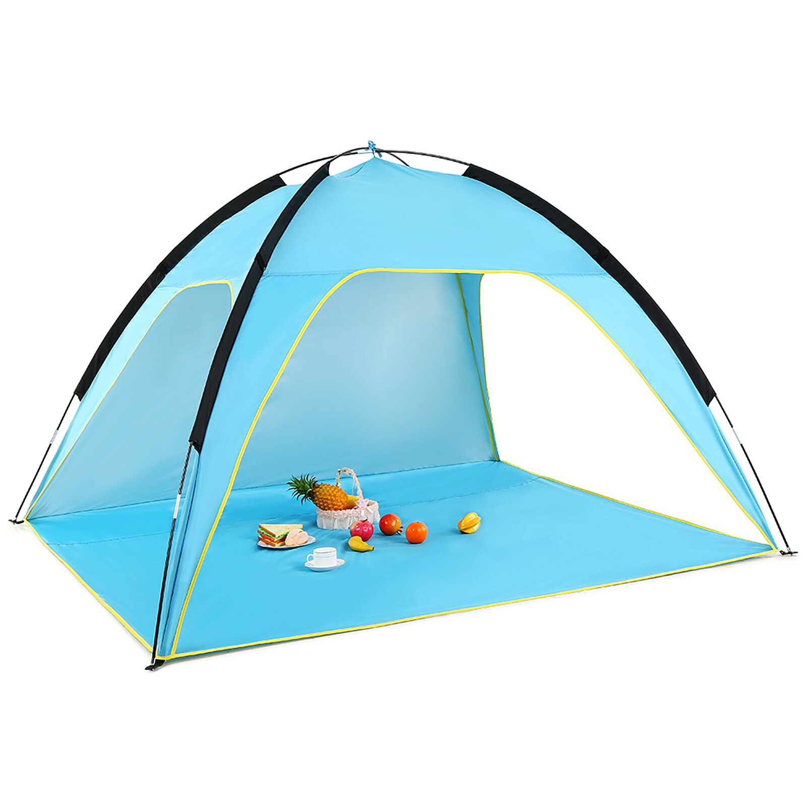 Cheap Goat Tents Lightweight Beach Tent Sun Shade Canopy UV Sun Shelter Camping Fishing Tent for Outdoor Camping Hiking Travel   